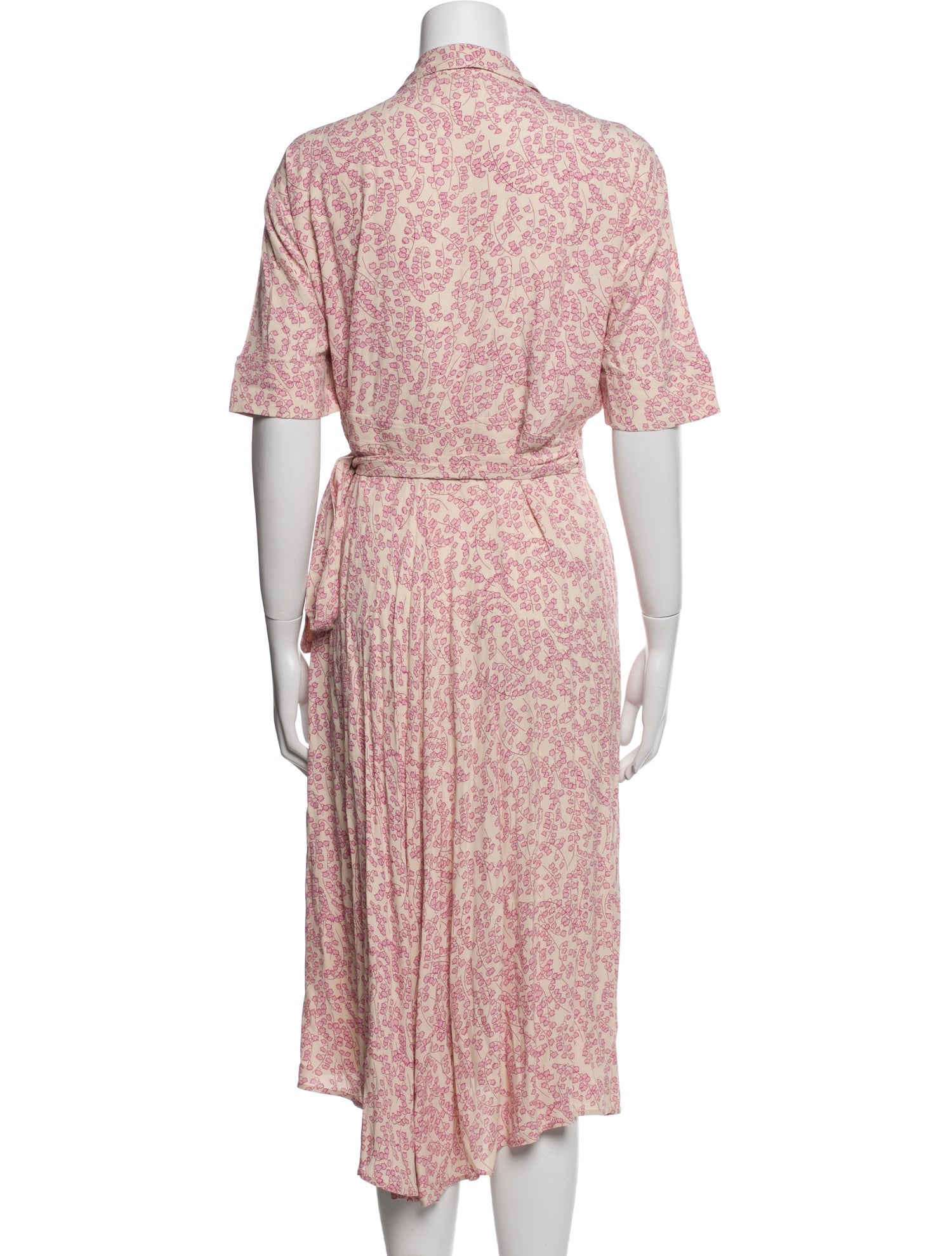 Ganni Floral Print Midi Length Dress